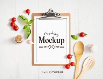 Cooking Elements Clipboard Mockup