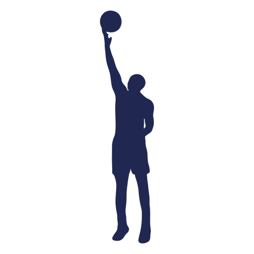 Basketball layup ball silhouette PNG Design