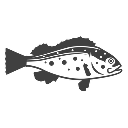 Bassfischillustration PNG-Design
