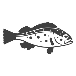 Ilustración de pescado bajo Diseño PNG