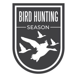 Bird hunting season badge Bird hunting season badge