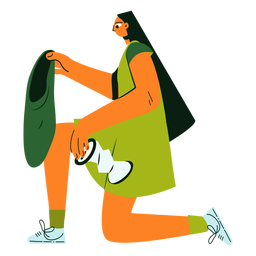 Cleaning character recycle illustration PNG Design