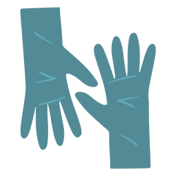 Cleaning gloves flat Transparent PNG