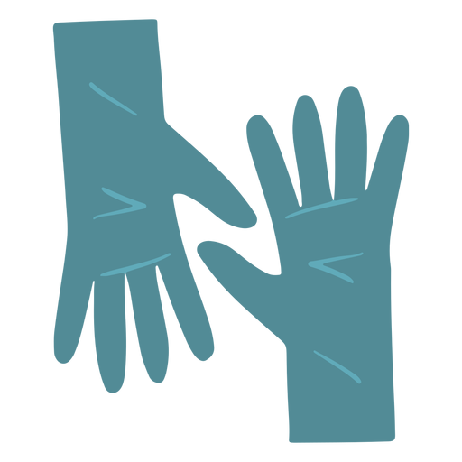 Handschuhe flach reinigen PNG-Design