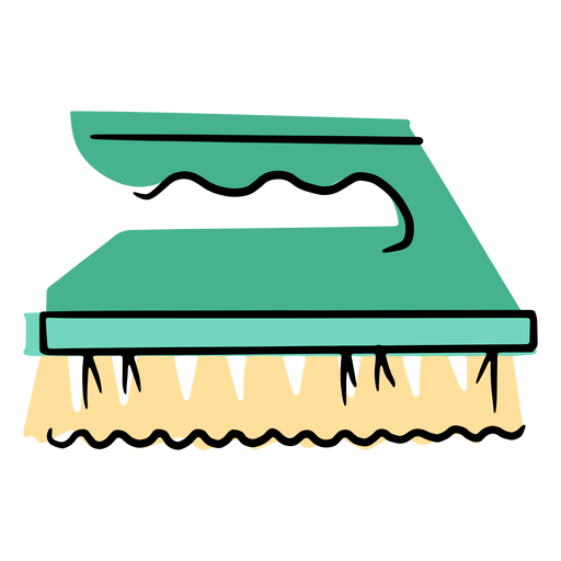 Cleaning hand brush icon