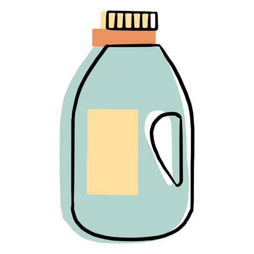 Cleaning liquid bottle colorful icon PNG Design