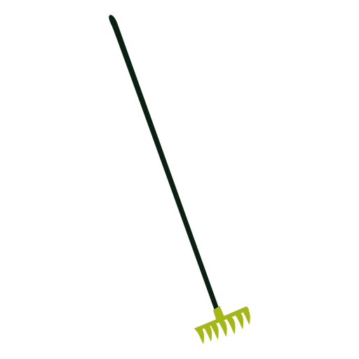 Cleaning rakes colorful flat PNG Design