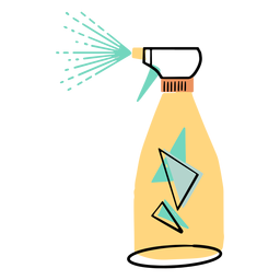 Cleaning spray colorful icon Transparent PNG