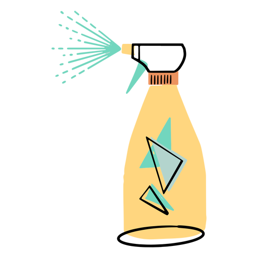 Farbsymbol des Reinigungssprays PNG-Design