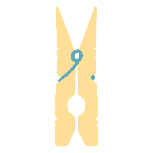 Clothespin clothes peg flat PNG Design