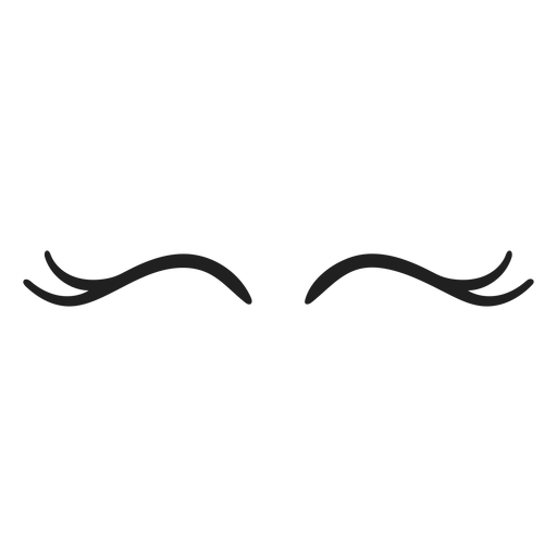 Download Cute eye lashes stroke - Transparent PNG & SVG vector file