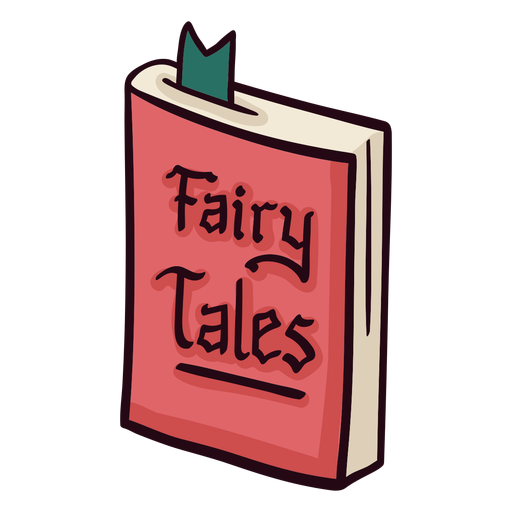 Fairy tales book colorful icon stroke