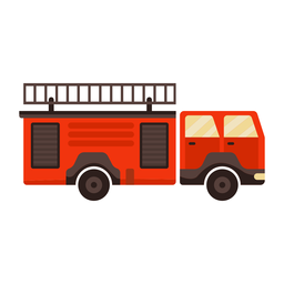 Apartamento colorido de bombeiros Desenho PNG