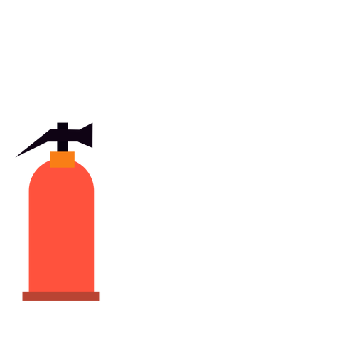 Fire extinguisher flat PNG Design