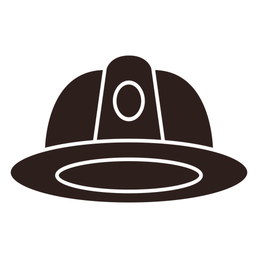 Silhueta plana de capacete de fogo Desenho PNG