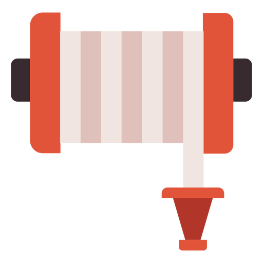 Carrete de manguera de incendios colorido icono Diseño PNG