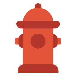 Icono colorido de la boca de incendios Diseño PNG