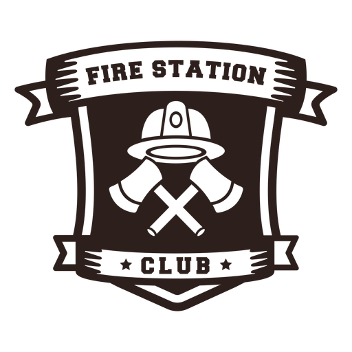 Fire station club badge PNG Design