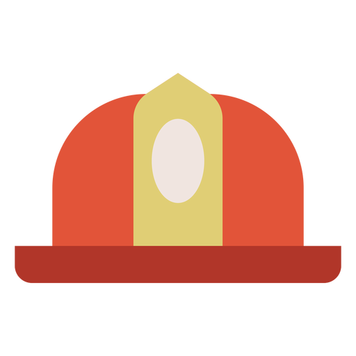 Ícone colorido do capacete de bombeiro Desenho PNG