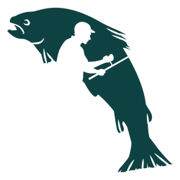 Ilustração de peixe pescador Desenho PNG