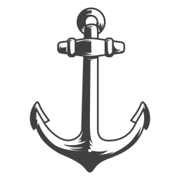 Ilustración de ancla de barco de pesca Diseño PNG