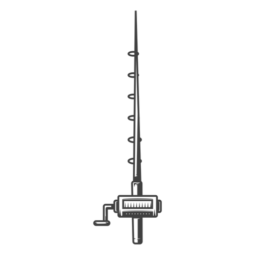 Ilustração de vara de pesca Desenho PNG