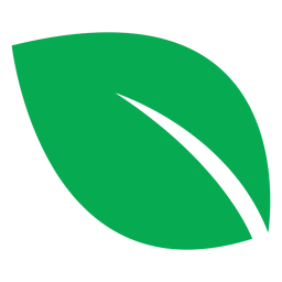 Grünes Blatt großes Symbol PNG-Design