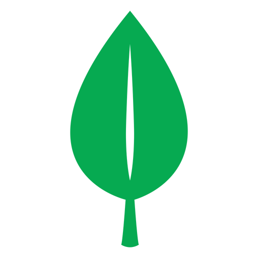 Grünes Blatt Naturikone PNG-Design