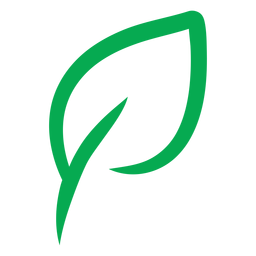 Ícone vegano de folha verde Desenho PNG