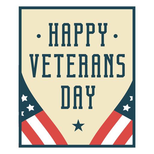 Download Happy veterans day flat - Transparent PNG & SVG vector file