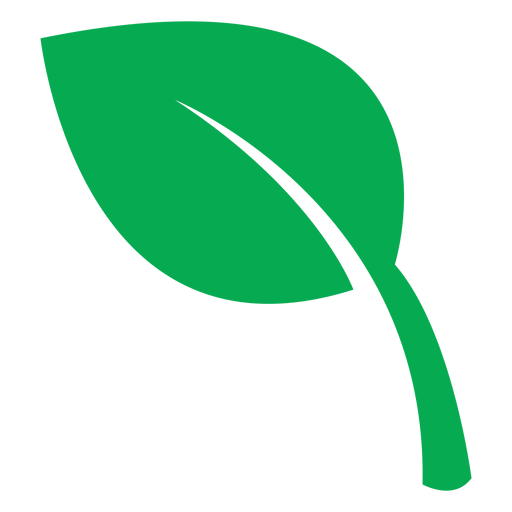 Icono de hoja verde de salud