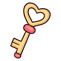 Herzförmiger Tastenanschlag PNG-Design