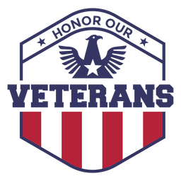 Ehrenveteranen-Adlerabzeichen PNG-Design