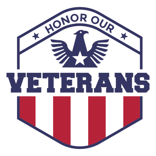 Insignia de águila de veteranos de honor Diseño PNG
