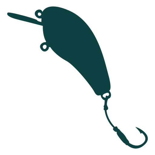 Hook Bait Lure Silhouette PNG & SVG Design For T-Shirts