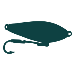 Anzuelo señuelo cebo silueta Diseño PNG