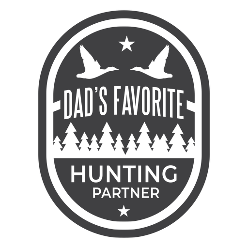 Hunting partner badge PNG Design