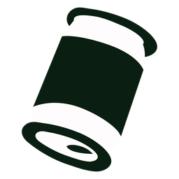 Juice can recycle silhouette PNG Design