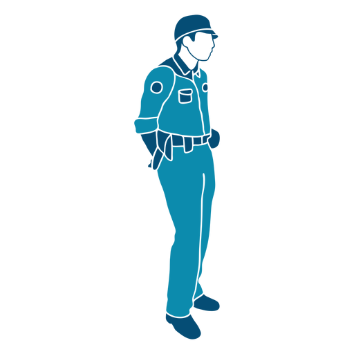 Law cop policeman illustration PNG Design