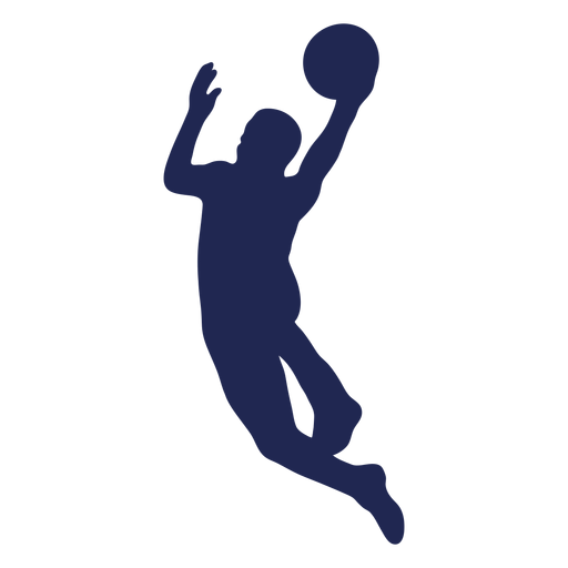 Layup basketball silhouette PNG Design