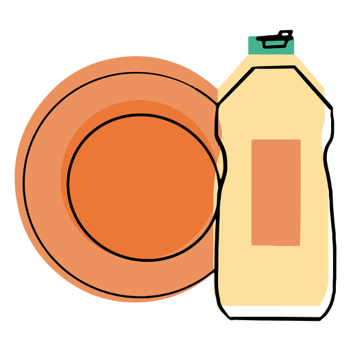 Liquid dish washer soap icon PNG Design