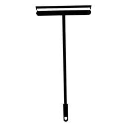 Ferramenta de limpeza de janela longa preta Desenho PNG