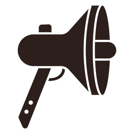 Loudspeaker megaphone flat silhouette PNG Design