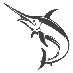 Ilustración de pez marline Diseño PNG