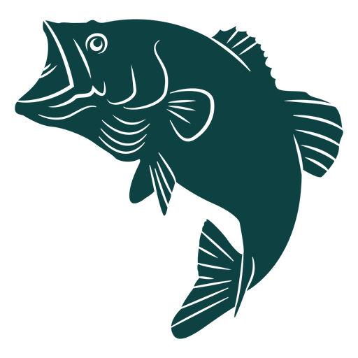 Download Open mouth fish silhouette - Transparent PNG & SVG vector file