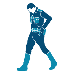 Polizist Cop Gesetz Illustration PNG-Design