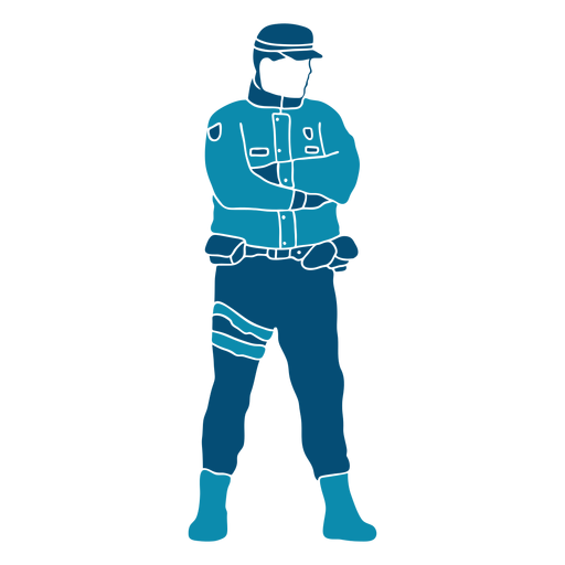 Illustration des Polizisten des Polizeibeamten PNG-Design