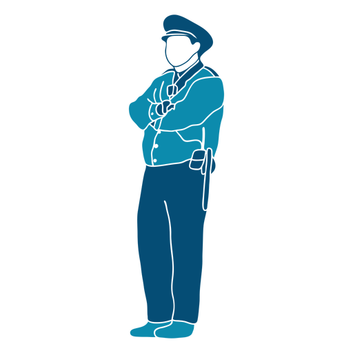 Policeman cop law illustration PNG Design