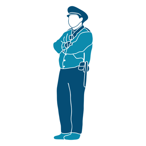 Polizist Cop Gesetz Illustration PNG-Design