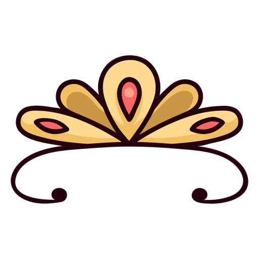 Princess tiara colorful icon stroke - Transparent PNG ...